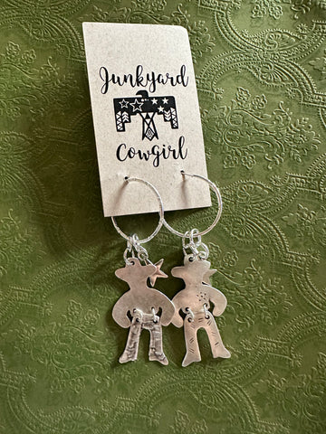 Cowboy Hoop Earrings