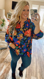 Midnight Floral Top