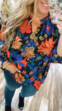 Midnight Floral Top