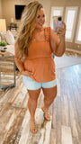 Desert Dreams Ruffle Strap Top