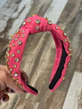Pink w/Rhinestones Headband