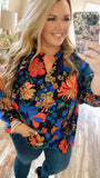 Midnight Floral Top